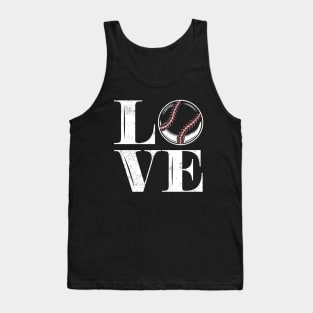 Baseball love Lovers Tank Top